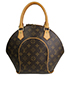 Ellipse, &pound;450, Handbags, Brown, Coated Canvas, Front view